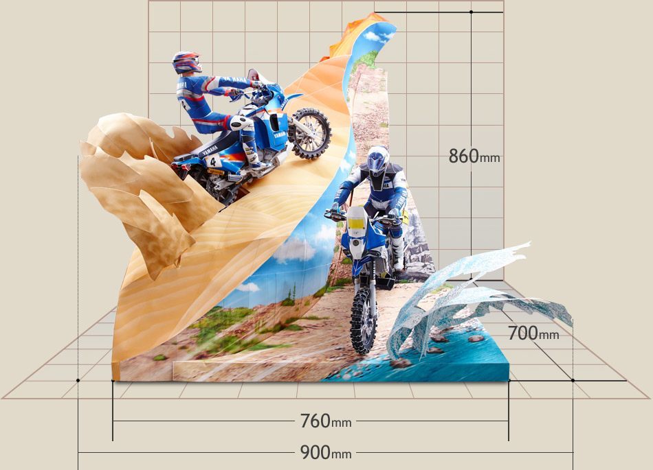 Диорама Мир гонок ралли paper model
