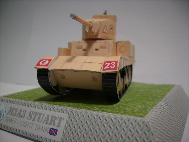 Танк Стюарт M3A3 paper model