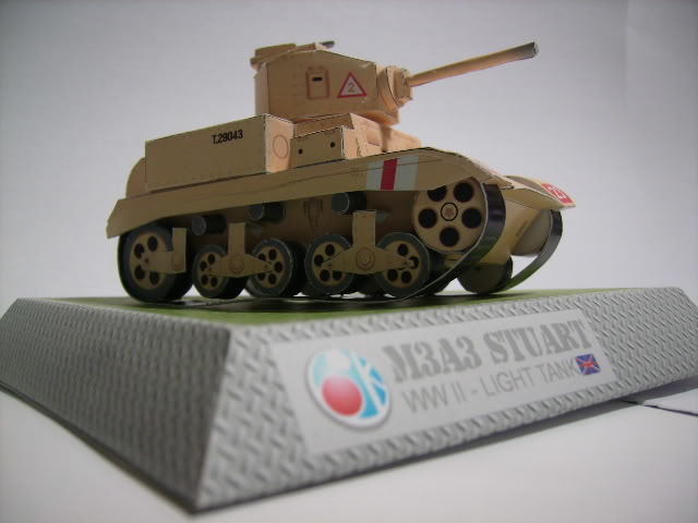 Танк Стюарт M3A3 paper model
