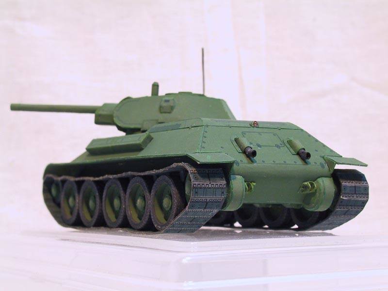 Танк Т-34-76 paper model