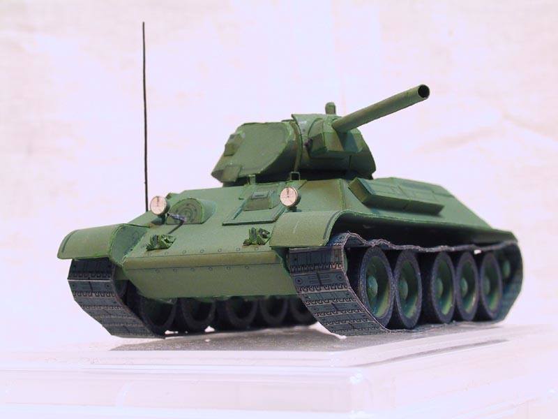 Танк Т-34-76 paper model
