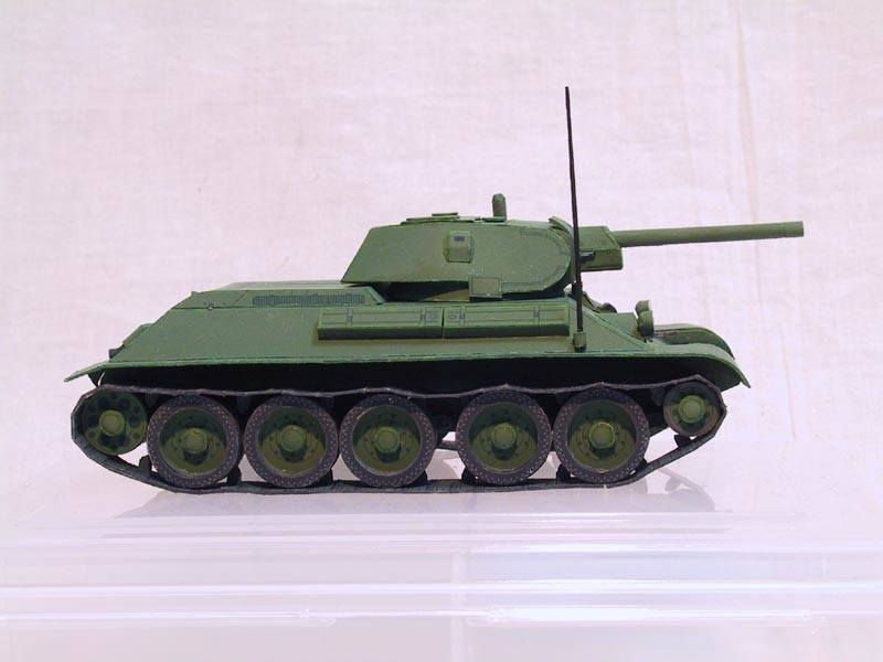 Танк Т-34-76 paper model