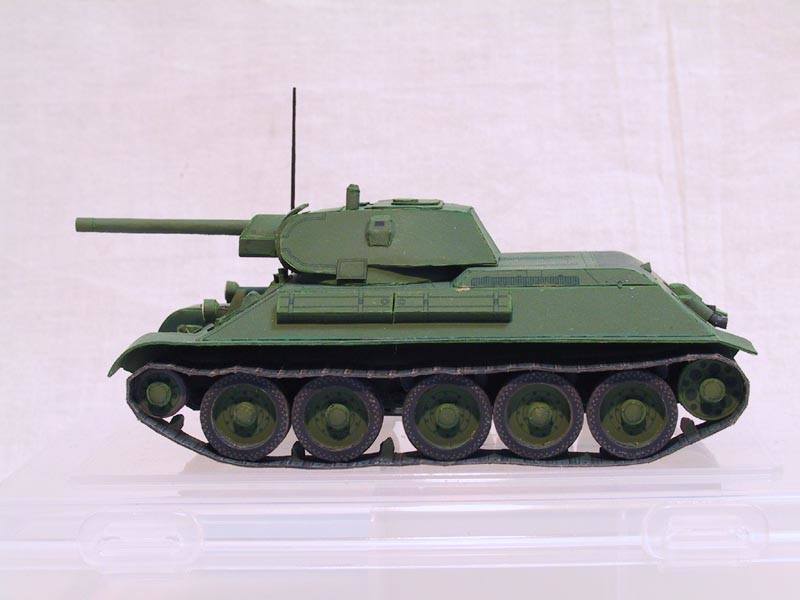 Танк Т-34-76 paper model
