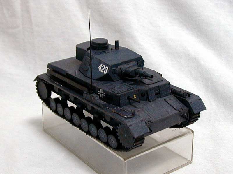 Танк PzKpfw IV paper model