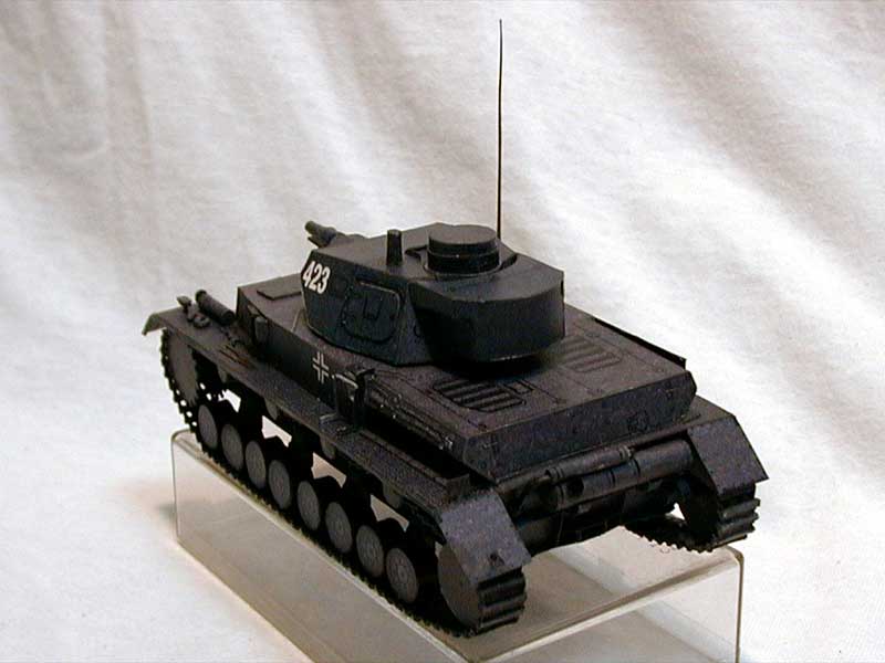 Танк PzKpfw IV paper model