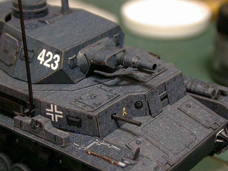 Танк PzKpfw IV paper model