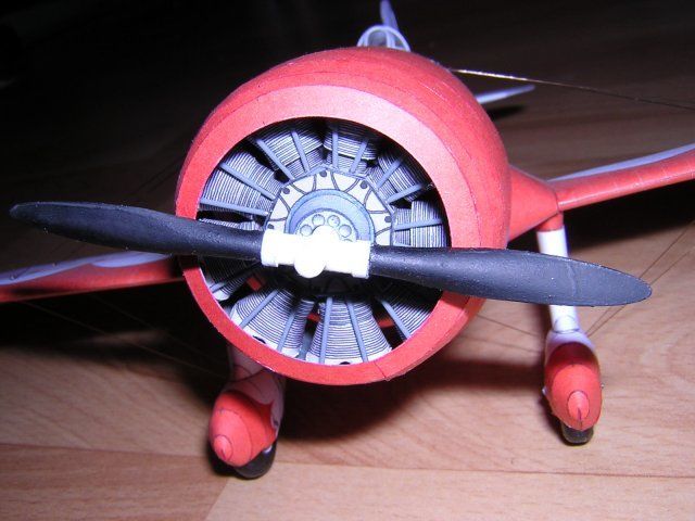 Самолет Gee Bee R-1 paper model