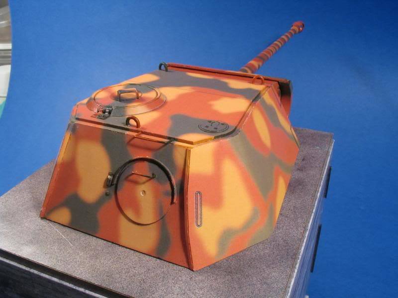 Танкобашенный ДОТ Pantherturm I paper model
