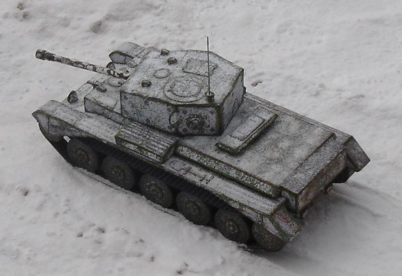Танк Кромвель (зимний камуфляж)