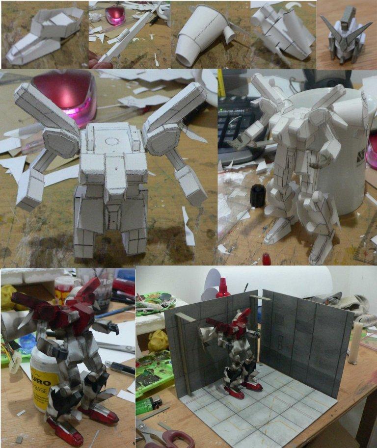 Диорама Робот RX-78 GP01 (Gundam) paper model