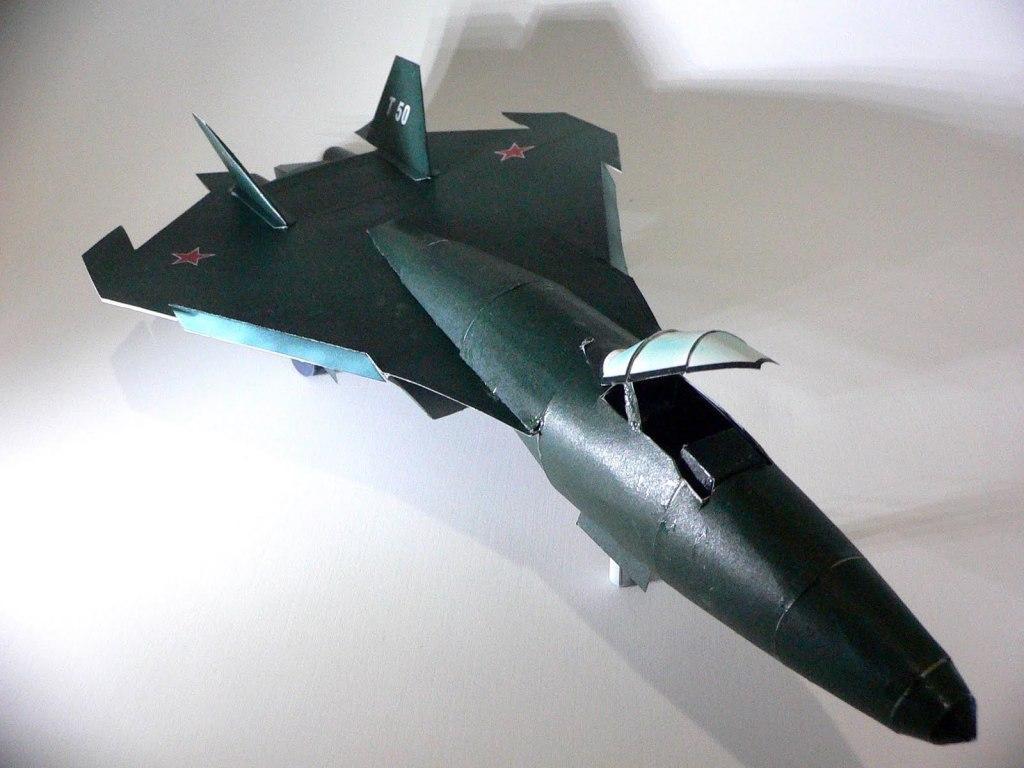 Истребитель Т-50 (ПАК ФА) paper model