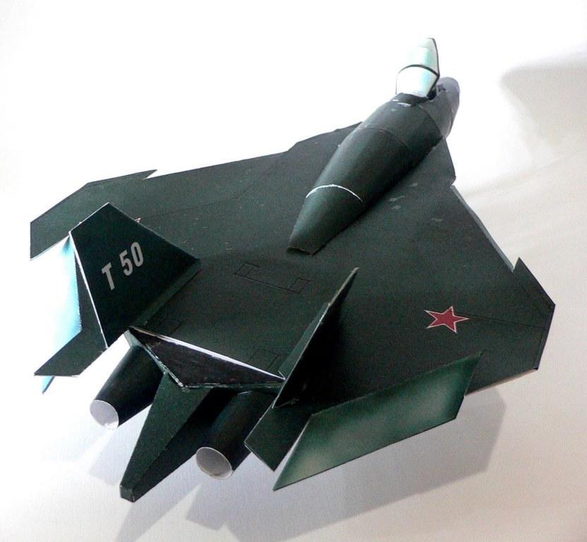 Истребитель Т-50 (ПАК ФА) paper model