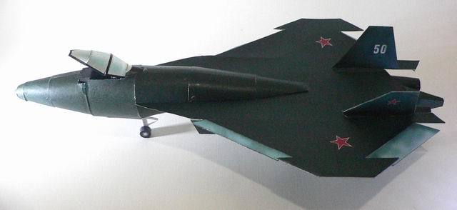 Истребитель Т-50 (ПАК ФА) paper model