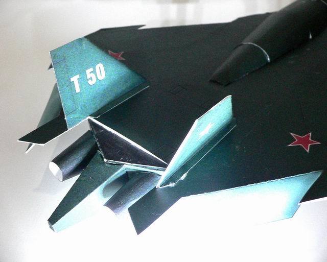 Истребитель Т-50 (ПАК ФА) paper model