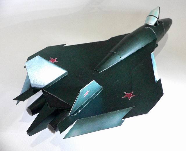 Истребитель Т-50 (ПАК ФА) paper model