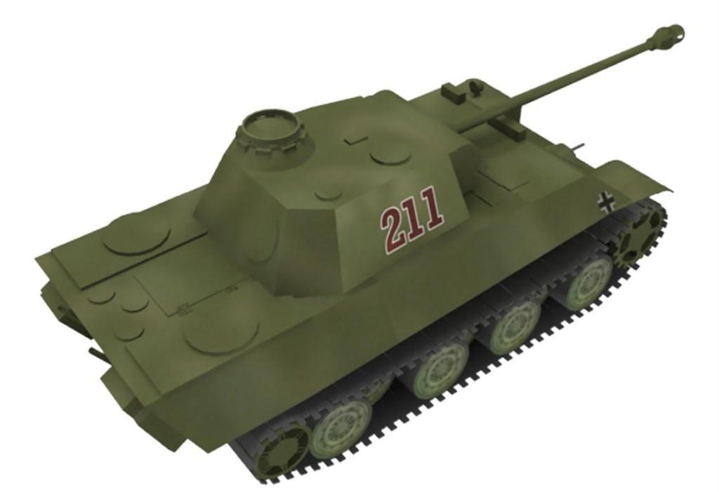 Танк Пантера paper model