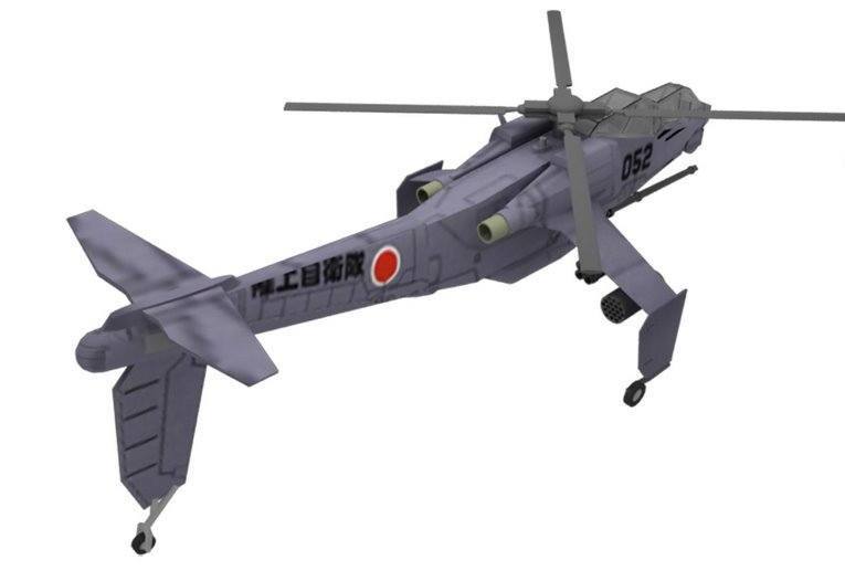 Вертолет AH Hellhound (Полиция будущего) paper model
