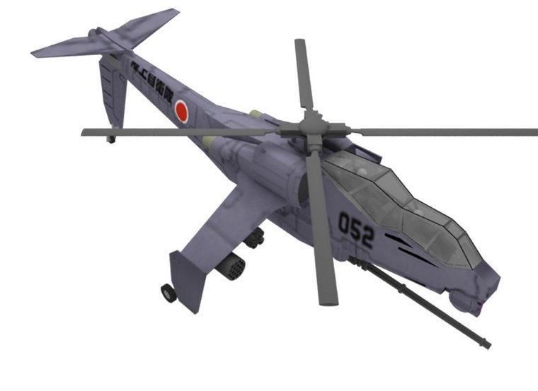 Вертолет AH Hellhound (Полиция будущего) paper model