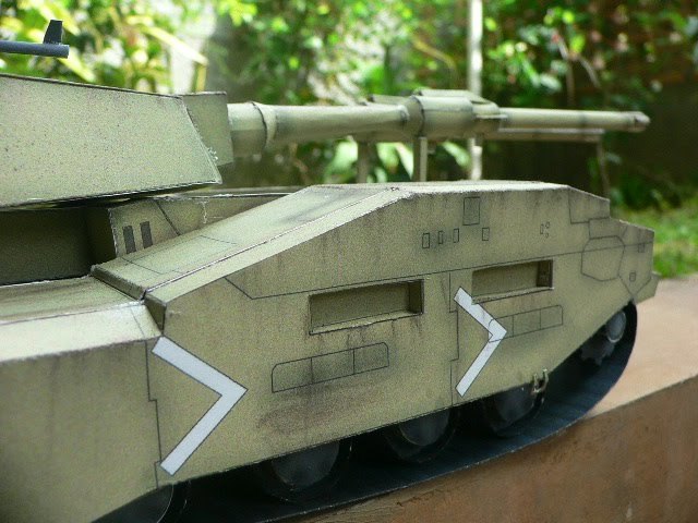 Танк EFGF M61A5 (Gundam) paper model