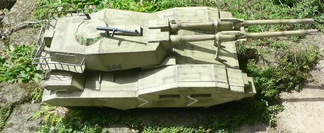 Танк EFGF M61A5 (Gundam) paper model