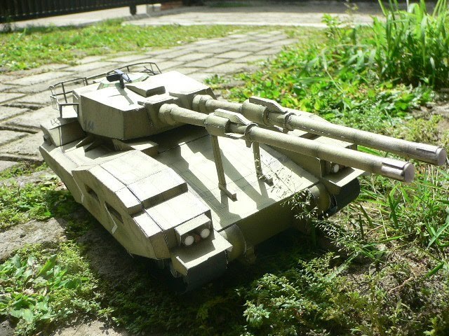 Танк EFGF M61A5 (Gundam) paper model