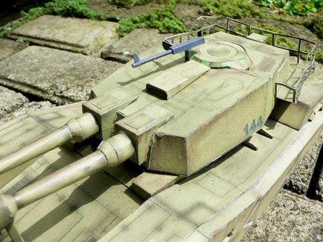 Танк EFGF M61A5 (Gundam) paper model