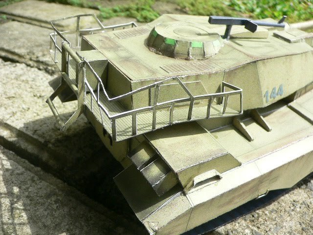 Танк EFGF M61A5 (Gundam) paper model