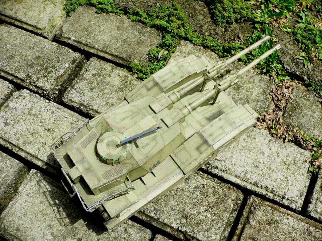 Танк EFGF M61A5 (Gundam) paper model