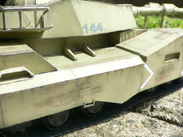 Танк EFGF M61A5 (Gundam) paper model