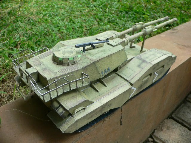 Танк EFGF M61A5 (Gundam) paper model
