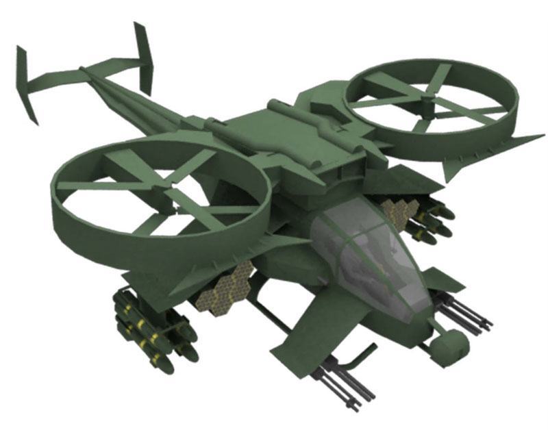 Вертолет AT-99 Скорпион (Аватар), масштаб 1:48