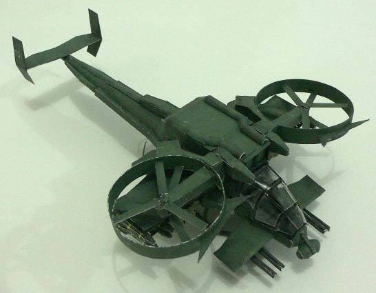 Вертолет AT-99 Скорпион (Аватар), масштаб 1:48 paper model