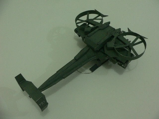 Вертолет AT-99 Скорпион (Аватар), масштаб 1:48 paper model
