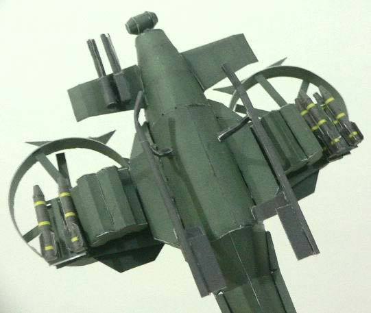 Вертолет AT-99 Скорпион (Аватар), масштаб 1:48 paper model