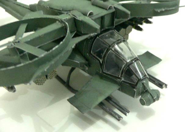 Вертолет AT-99 Скорпион (Аватар), масштаб 1:48 paper model