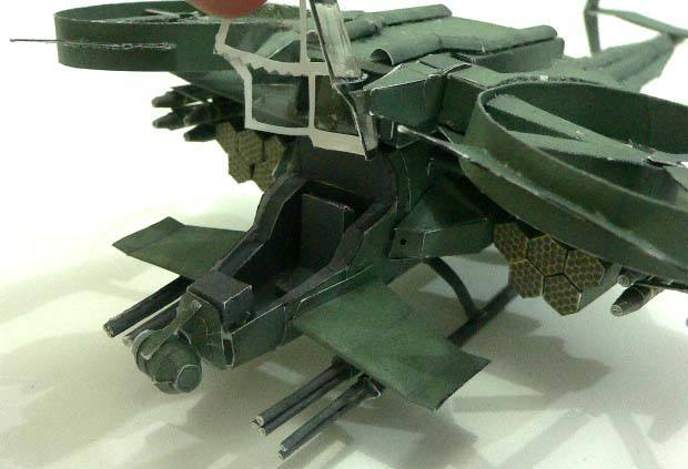 Вертолет AT-99 Скорпион (Аватар), масштаб 1:48 paper model