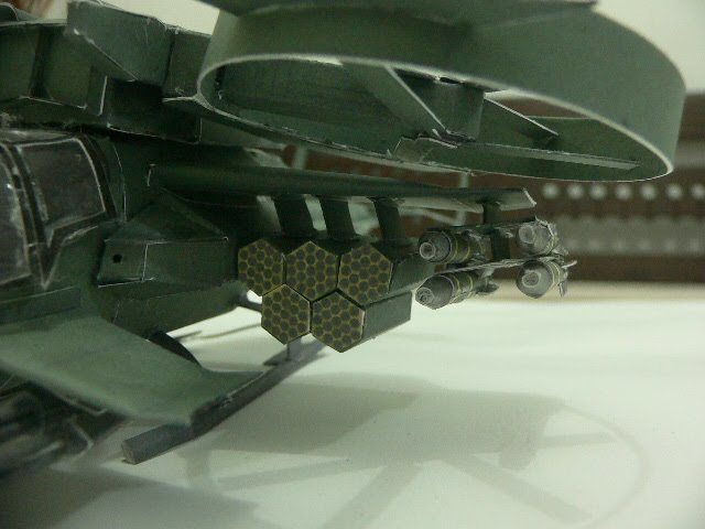 Вертолет AT-99 Скорпион (Аватар), масштаб 1:48 paper model