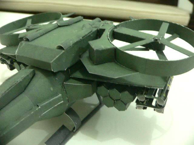 Вертолет AT-99 Скорпион (Аватар), масштаб 1:48 paper model