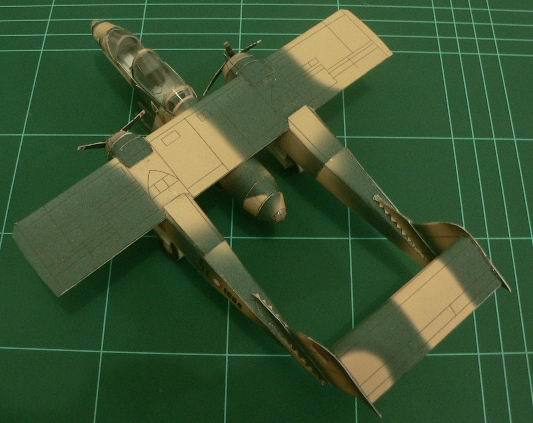 Самолет North American OV-10 Bronco paper model