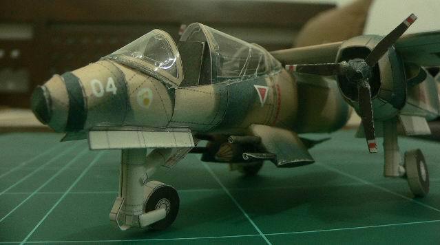 Самолет North American OV-10 Bronco paper model