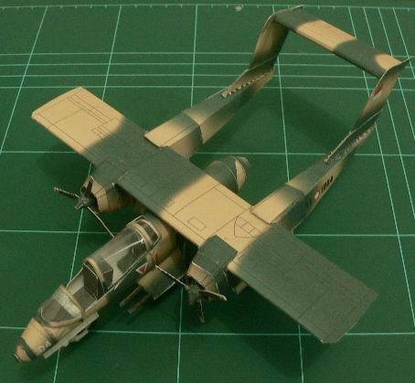 Самолет North American OV-10 Bronco paper model