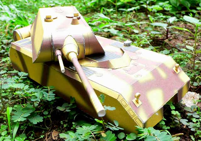 Танк Маус paper model
