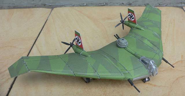 Самолет BV-38 (Индиана Джонс: В поисках утраченного ковчега) paper model