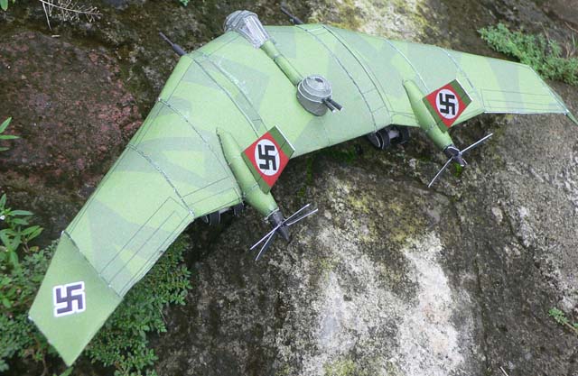 Самолет BV-38 (Индиана Джонс: В поисках утраченного ковчега) paper model