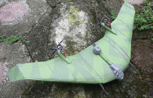 Самолет BV-38 (Индиана Джонс: В поисках утраченного ковчега) paper model