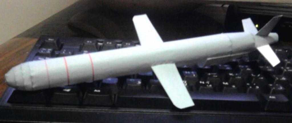 Ракета Томагавк paper model