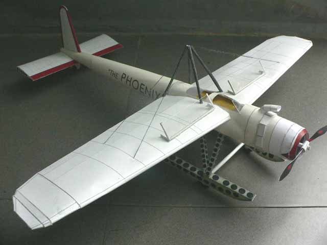 Самолет Феникс (Полет Феникса) paper model