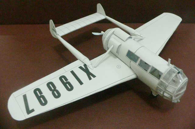 Самолет Abrams Р-1 Explorer paper model