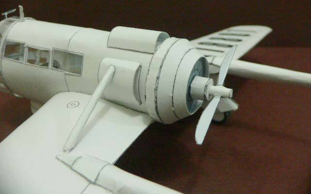 Самолет Abrams Р-1 Explorer paper model