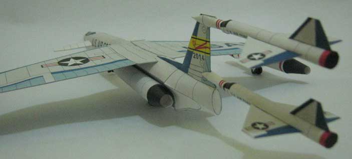 Бомбардировщик Convair XAB-1 Beta-1 paper model